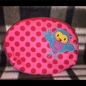 Pink Bag w/ Red Polka Dots & Little Blue Owl